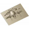 Laurel Ribbon Cartouche - STL 3D model for CNC