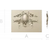 Laurel Ribbon Cartouche - STL 3D model for CNC