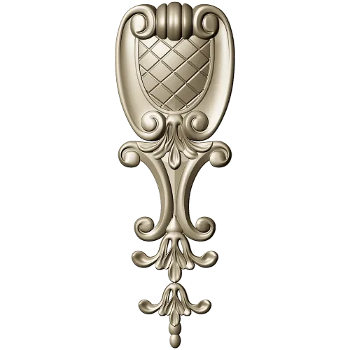 Baroque Acanthus Shield - STL 3D model for CNC