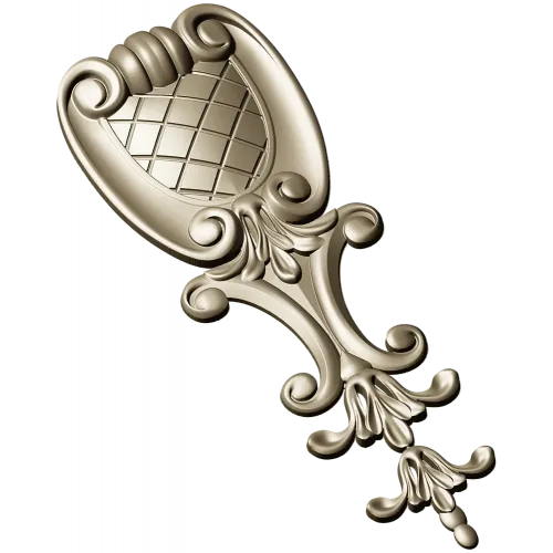 Baroque Acanthus Shield - STL 3D model for CNC