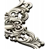 Rococo Acanthus Corner STL 3D Model for CNC