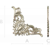Rococo Acanthus Corner STL 3D Model for CNC
