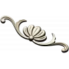 Декоративная накладка с цветком - 3D модель STL для ЧПУ