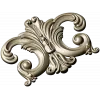 Rococo Acanthus Cartouche STL for CNC Milling