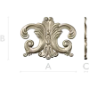 Rococo Acanthus Cartouche STL for CNC Milling