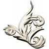 Baroque Acanthus Corner STL 3D model for CNC