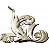 Baroque Acanthus Corner STL 3D model for CNC