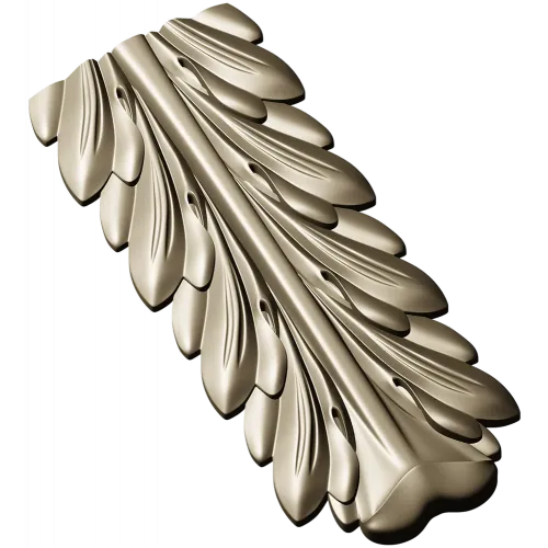 Acanthus Vertical Decorative STL Model for CNC