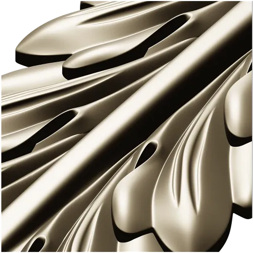 Acanthus Vertical Decorative STL Model for CNC