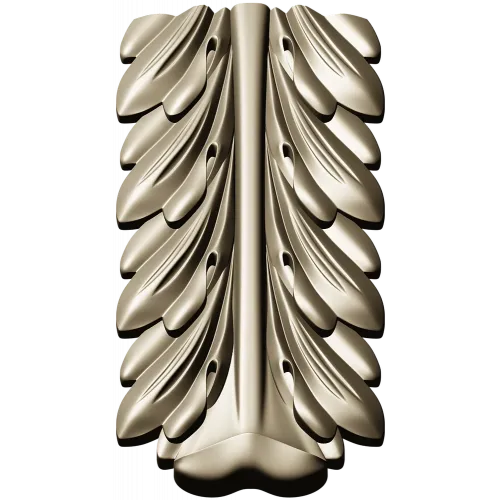 Acanthus Vertical Decorative STL Model for CNC