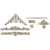 Baroque Applique STL Set for CNC - High-Relief Decorative Cartouches