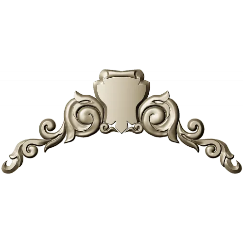 Акантовый картуш для фриза - 3D модель STL для ЧПУ