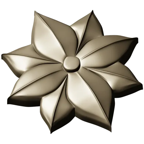 Розетка Лотос - декоративная 3D модель STL для ЧПУ