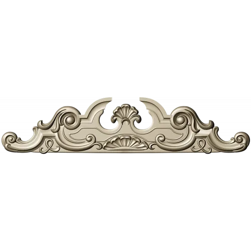 Baroque Shell Crest - STL 3D model for CNC router