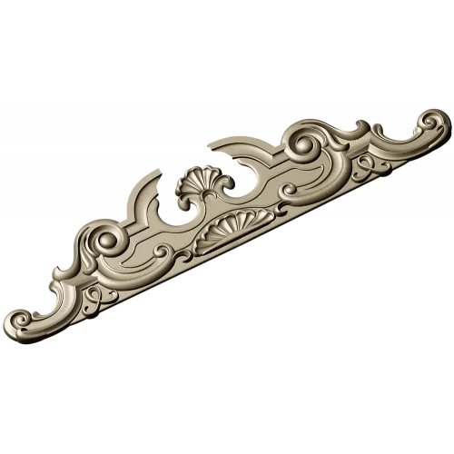 Baroque Shell Crest - STL 3D model for CNC router