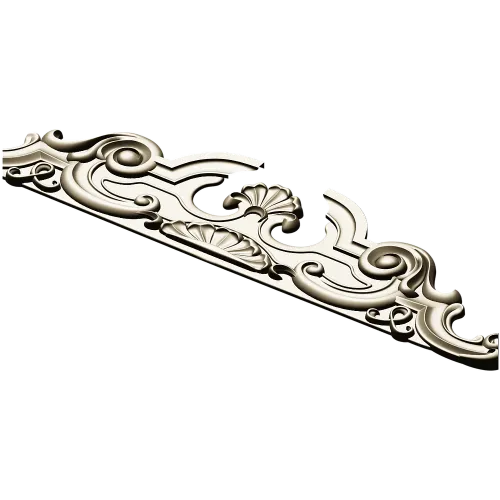 Baroque Shell Crest - STL 3D model for CNC router