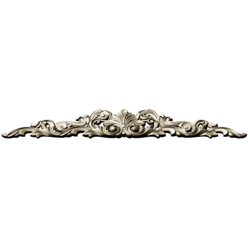 Acanthus Shell Crest - STL 3D model for CNC router
