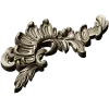 Acanthus Sunburst Corner - decorative STL for CNC milling