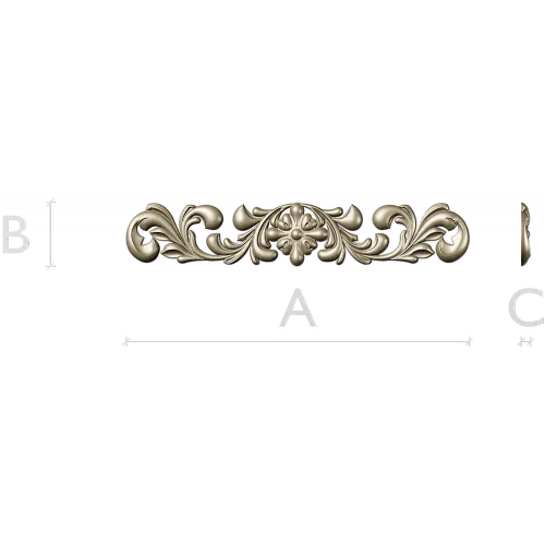 Классическая декоративная накладка "Флора"