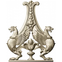 Aureate Griffin Cartouche