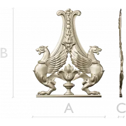 Aureate Griffin Cartouche