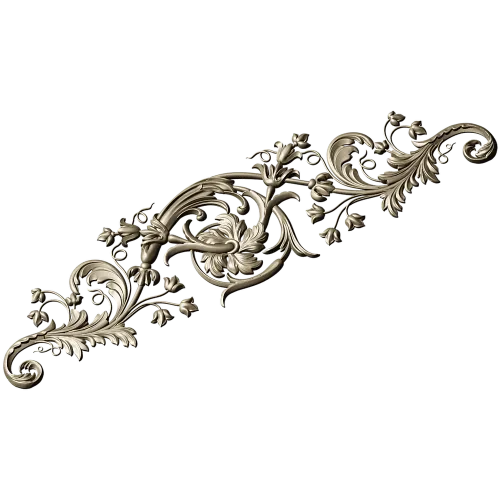 Baroque Acanthus Scroll STL 3D Model for CNC