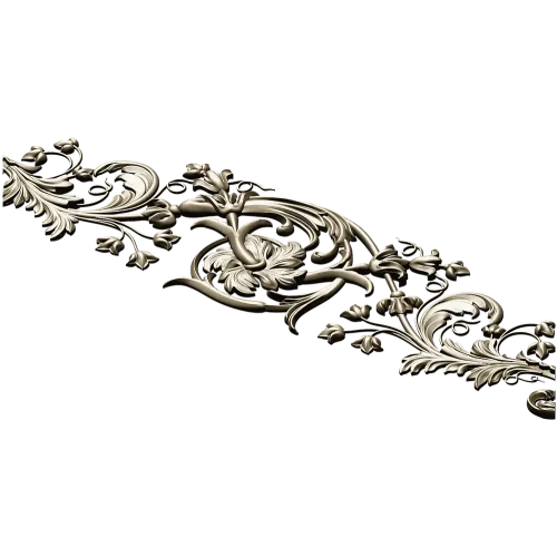 Baroque Acanthus Scroll STL 3D Model for CNC
