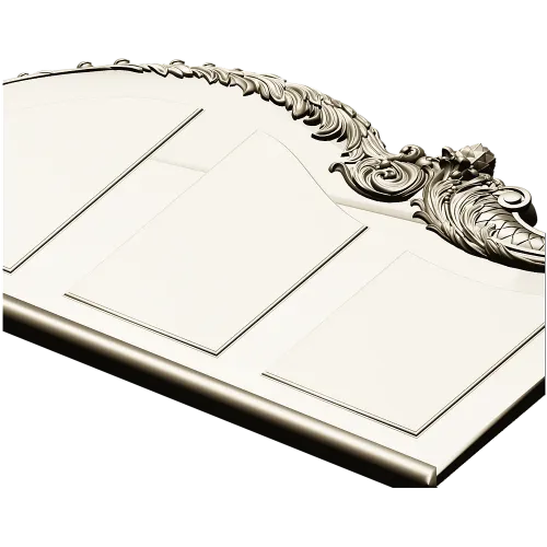 Rococo acanthus crest STL 3D model for CNC