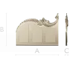 Rococo acanthus crest STL 3D model for CNC