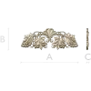 Grapevine Cartouche decorative STL model for CNC