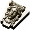 Classical Female Mascaron STL 3D Model for CNC