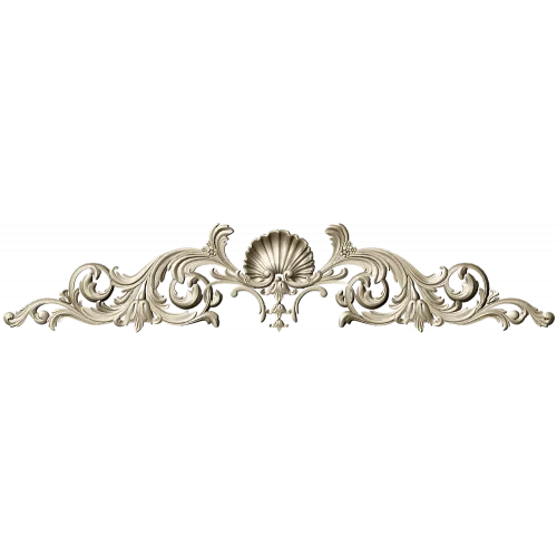 Rococo Seashell Crest - 3D STL for CNC Milling