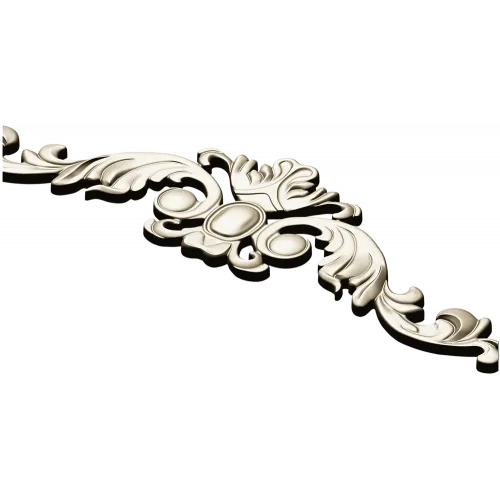 Baroque Acanthus Cartouche STL model for CNC