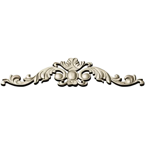 Baroque Acanthus Cartouche STL model for CNC