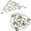 Spiral Rosette & Corner Ornament STL set for CNC
