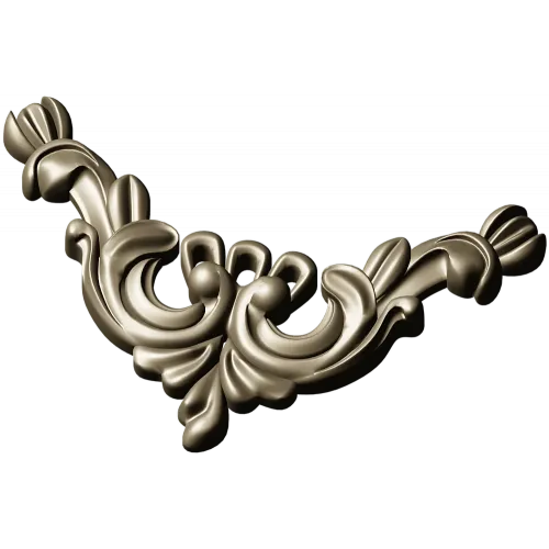 Rococo Acanthus Corner STL for CNC