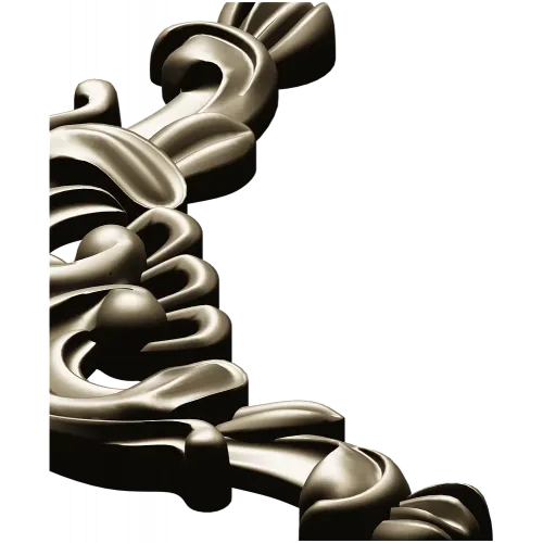 Rococo Acanthus Corner STL for CNC