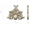 Рокайльный картуш с раковиной - 3D модель STL для ЧПУ