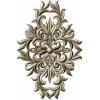 Aurelia Cartouche - ornate vertical STL 3D model for CNC