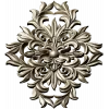 Aurelia Cartouche - ornate vertical STL 3D model for CNC
