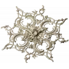 Aureate Rococo Rosette - STL 3D model for CNC