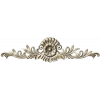 Ornate rosette horizontal ornament stl model for CNC