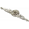 Ornate rosette horizontal ornament stl model for CNC