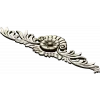 Ornate rosette horizontal ornament stl model for CNC