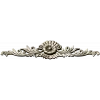 Ornate rosette horizontal ornament stl model for CNC