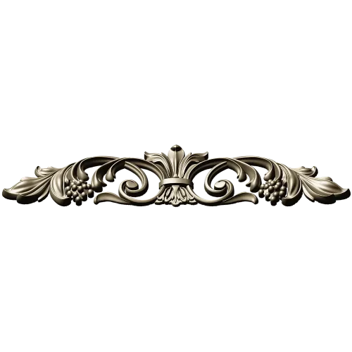 Baroque Acanthus Vine Cartouche - STL 3D Model for CNC