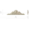 Classic Oval Cartouche Pediment - STL 3D Model for CNC