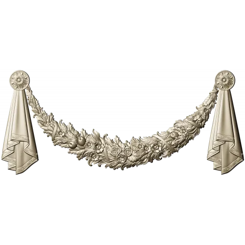 Floral Festoon Garland STL for CNC Router