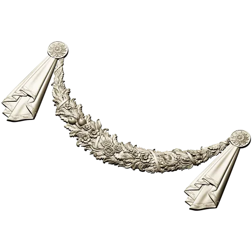 Floral Festoon Garland STL for CNC Router
