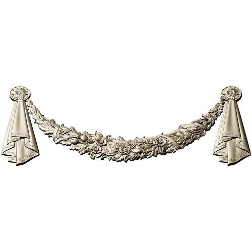 Floral Festoon Garland STL for CNC Router